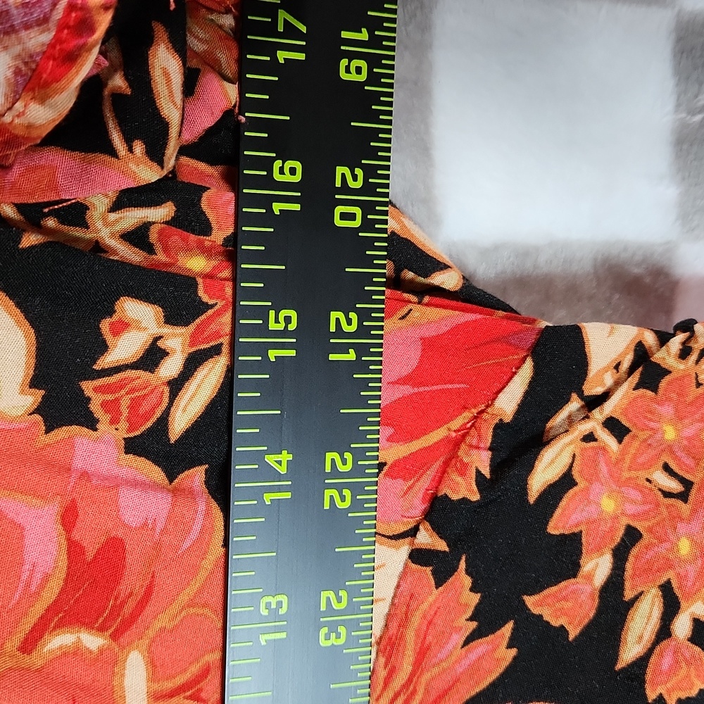 Abel The Label Dress Australian Maxi short sleeve floral v neck vivid dreams S - Picture 5 of 9